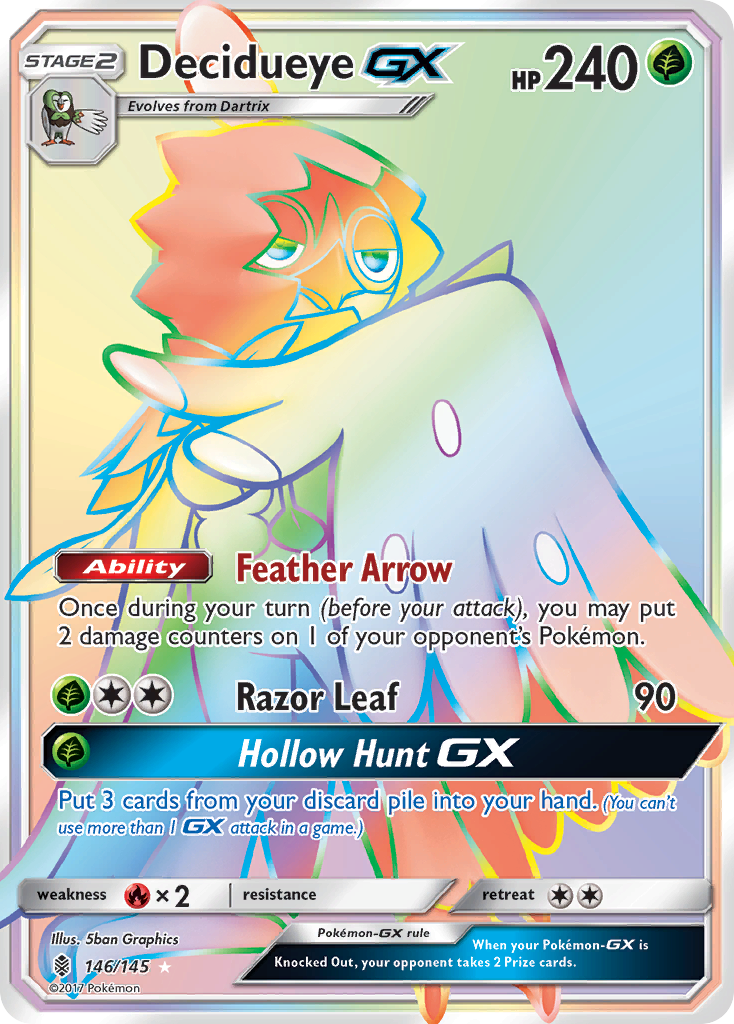 Decidueye GX (146/145) [Sun & Moon: Guardians Rising] | Silver Goblin