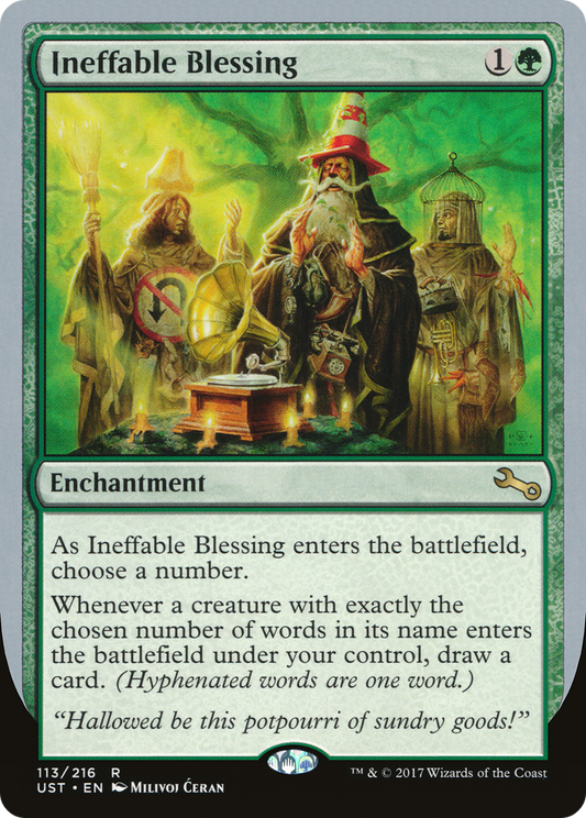 Ineffable Blessing ("choose a number") [Unstable]