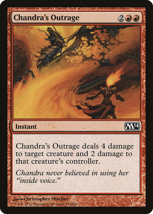 Chandra's Outrage [Magic 2014] Foil