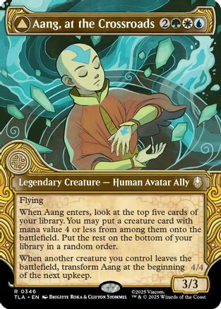 Aang, at the Crossroads (Showcase) (346) Foil - Avatar: The Last Airbender