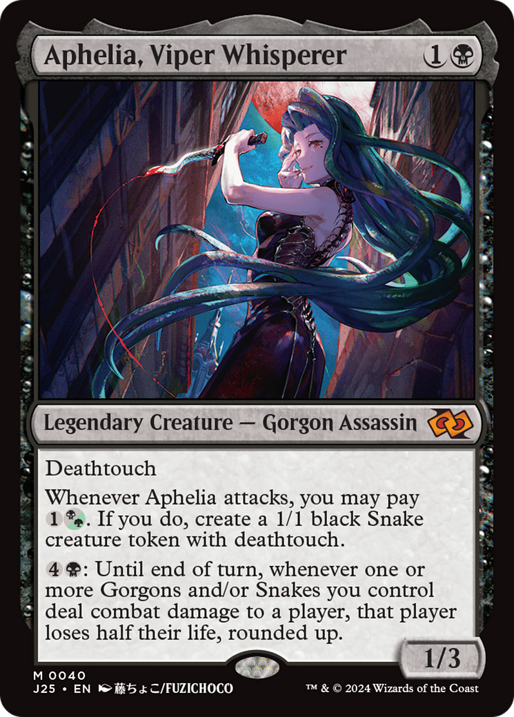 Aphelia, Viper Whisperer (Anime) [Foundations Jumpstart] | Silver Goblin