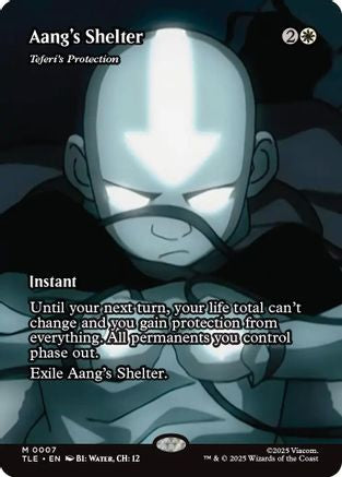 Aang's Shelter - Teferi's Protection (Borderless) (007) - Avatar: The Last Airbender: Eternal-Legal