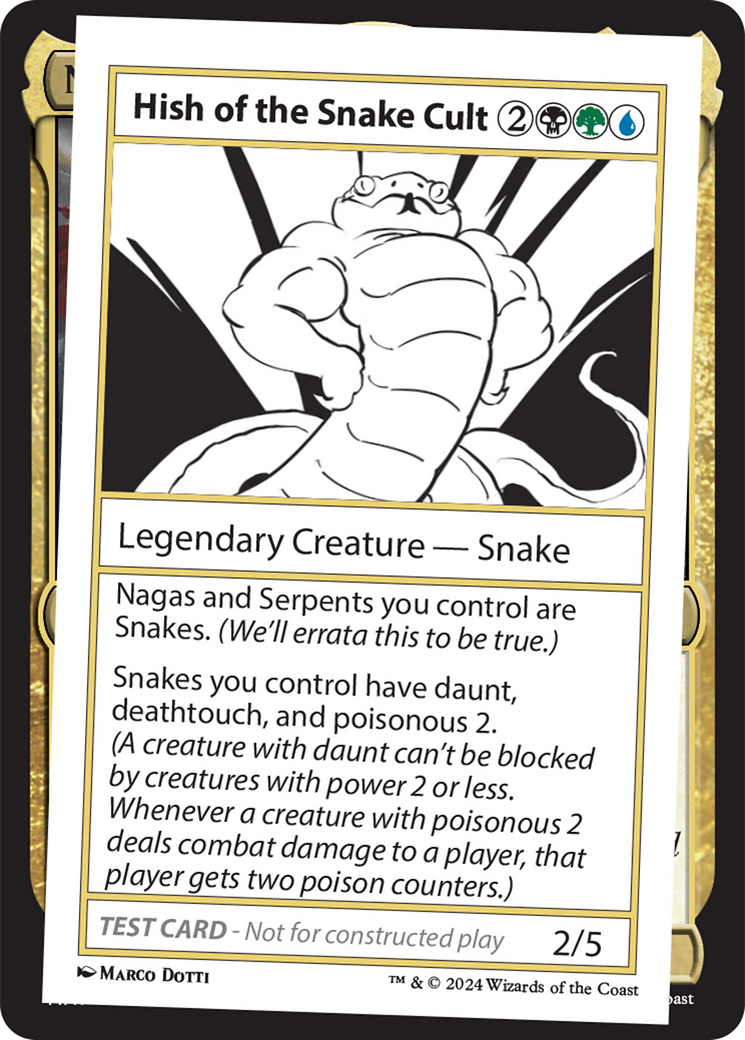 Hish of the Snake Cult [Mystery Booster 2 Playtest Cards] | Silver Goblin