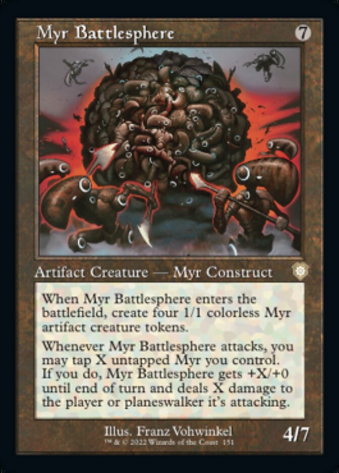 Myr Battlesphere (Retro) [The Brothers' War Commander] | Silver Goblin