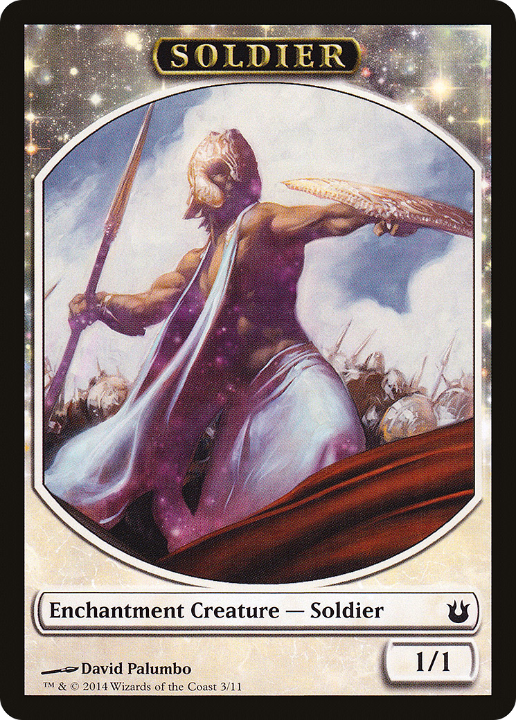 Soldier Token [Born of the Gods Tokens] | Silver Goblin