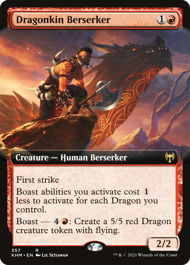 Dragonkin Berserker (Extended Art) [Kaldheim]