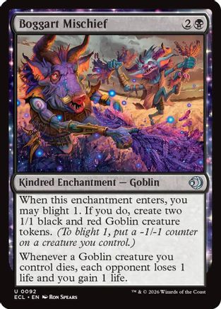 Boggart Mischief (092) Foil - Lorwyn Eclipsed