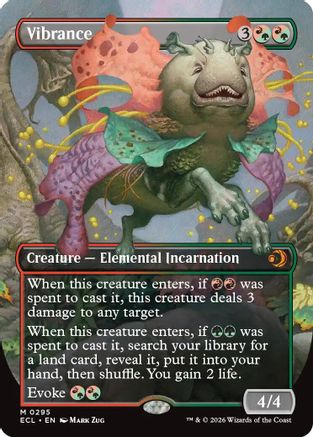 Vibrance (Borderless) (295) Foil - Lorwyn Eclipsed