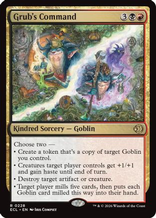 Grub's Command (228) - Lorwyn Eclipsed
