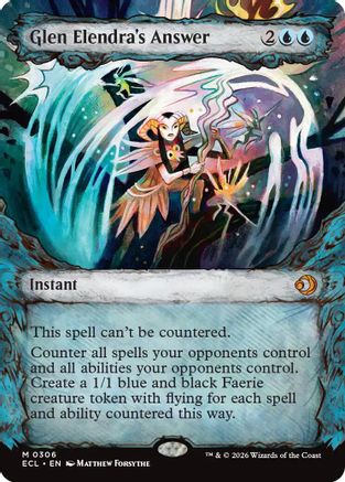 Glen Elendra's Answer (Showcase) (306) Foil - Lorwyn Eclipsed