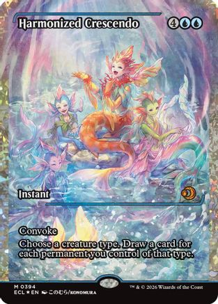 Harmonized Crescendo (Showcase) (Fracture Foil) (394) Foil - Lorwyn Eclipsed