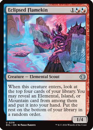 Eclipsed Flamekin (219) Foil - Lorwyn Eclipsed
