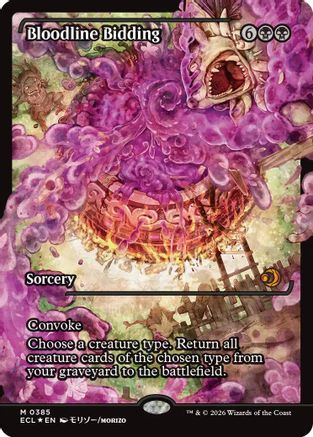 Bloodline Bidding (Showcase) (385) Foil - Lorwyn Eclipsed