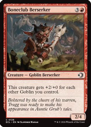 Boneclub Berserker (126) Foil - Lorwyn Eclipsed