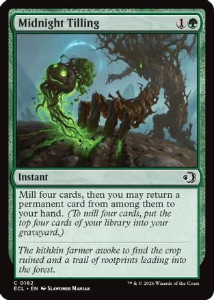 Midnight Tilling (182) Foil - Lorwyn Eclipsed