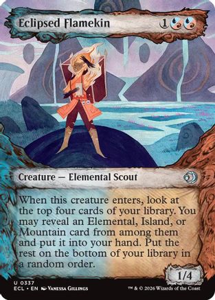 Eclipsed Flamekin (Showcase) (337) Foil - Lorwyn Eclipsed