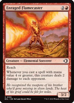 Enraged Flamecaster (135) Foil - Lorwyn Eclipsed