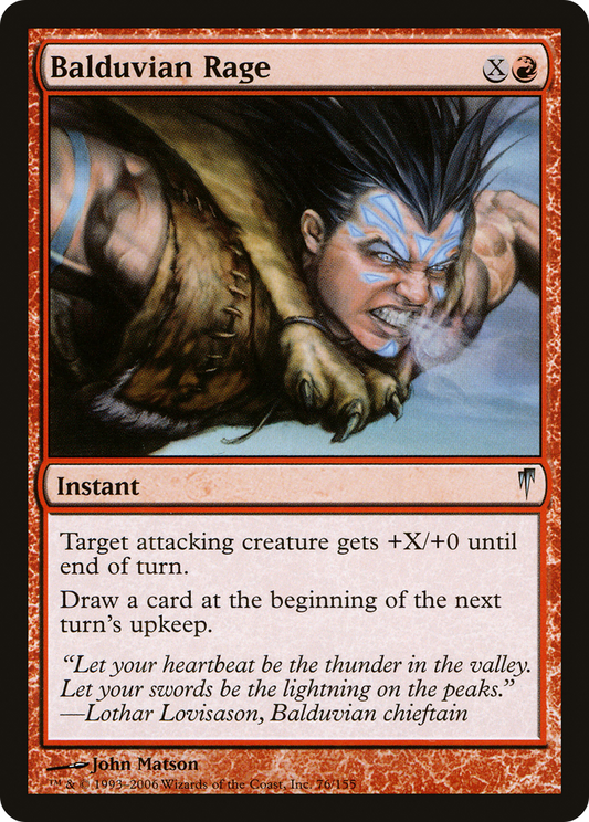 Balduvian Rage [Coldsnap] Foil