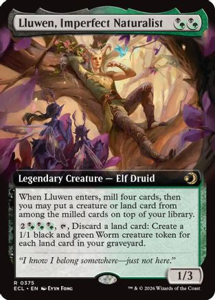 Lluwen, Imperfect Naturalist (Extended Art) (375) - Lorwyn Eclipsed