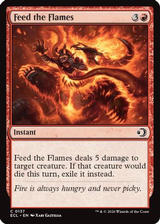 Feed the Flames (137) Foil - Lorwyn Eclipsed