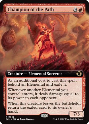 Champion of the Path (Extended Art) (362) Foil - Lorwyn Eclipsed