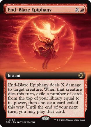 End-Blaze Epiphany (Extended Art) (364) Foil - Lorwyn Eclipsed