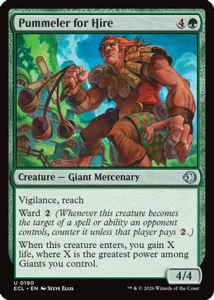 Pummeler for Hire (190) Foil - Lorwyn Eclipsed