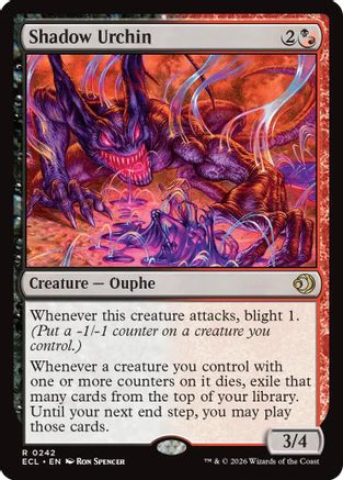 Shadow Urchin (242) Foil - Lorwyn Eclipsed