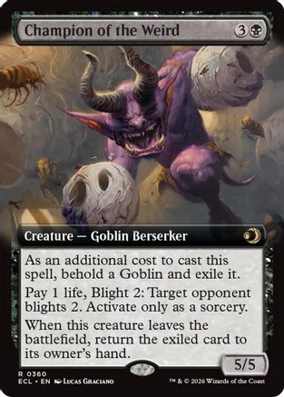 Champion of the Weird (Extended Art) (360) Foil - Lorwyn Eclipsed