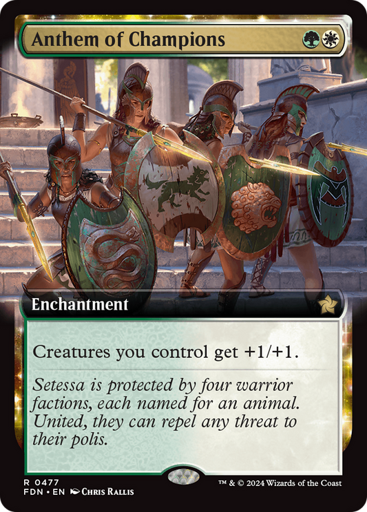 Anthem of Champions (Extended Art) [Foundations] Foil