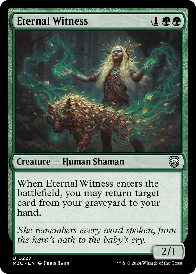 Eternal Witness (Ripple Foil) [Modern Horizons 3 Commander] | Silver Goblin