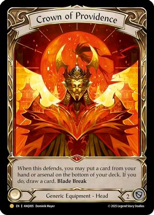 Crown of Providence (ANQ005) Rainbow Foil - Compendium of Rathe: Antiquity Pack