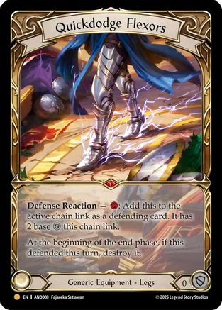 Quickdodge Flexors (ANQ008) Rainbow Foil - Compendium of Rathe: Antiquity Pack