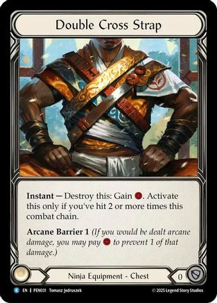 Double Cross Strap (PEN031) Cold Foil - Compendium of Rathe