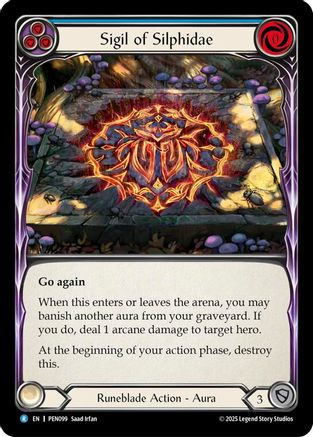 Sigil Of Silphidae (Blue) (PEN099) Cold Foil - Compendium of Rathe