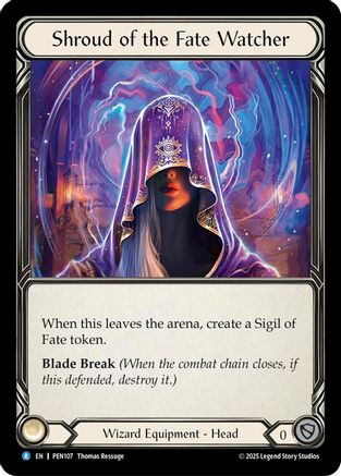 Shroud Of The Fate Watcher (PEN107) Cold Foil - Compendium of Rathe