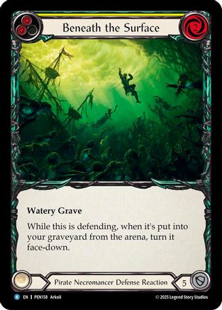 Beneath The Surface (Yellow) (PEN158) Rainbow Foil - Compendium of Rathe