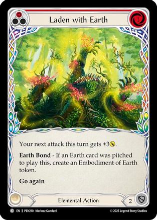 Laden With Earth (Red) (PEN210) Rainbow Foil - Compendium of Rathe