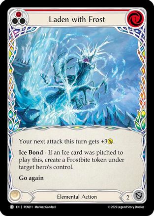 Laden With Frost (Red) (PEN211) Rainbow Foil - Compendium of Rathe