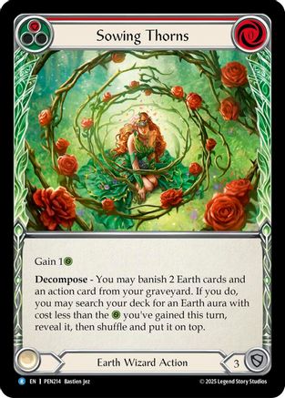 Sowing Thorns (Red) (PEN214) Rainbow Foil - Compendium of Rathe