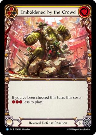 Emboldened By The Crowd (Yellow) (PEN290) - Compendium of Rathe