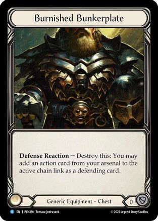 Burnished Bunkerplate (PEN316) Cold Foil - Compendium of Rathe