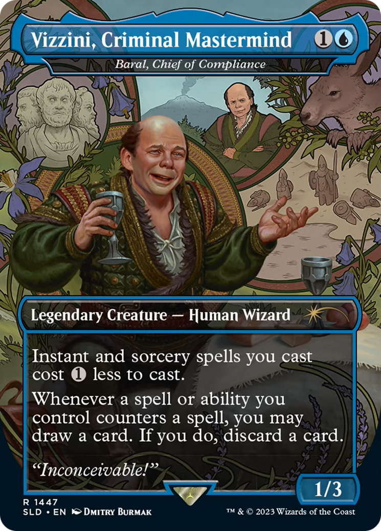 Vizzini, Criminal Mastermind - Baral, Chief of Compliance [Secret Lair Drop Series] | Silver Goblin