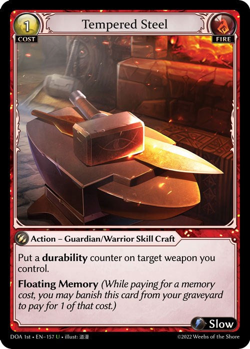 Tempered Steel (157) [Dawn of Ashes: 1st Edition] Foil