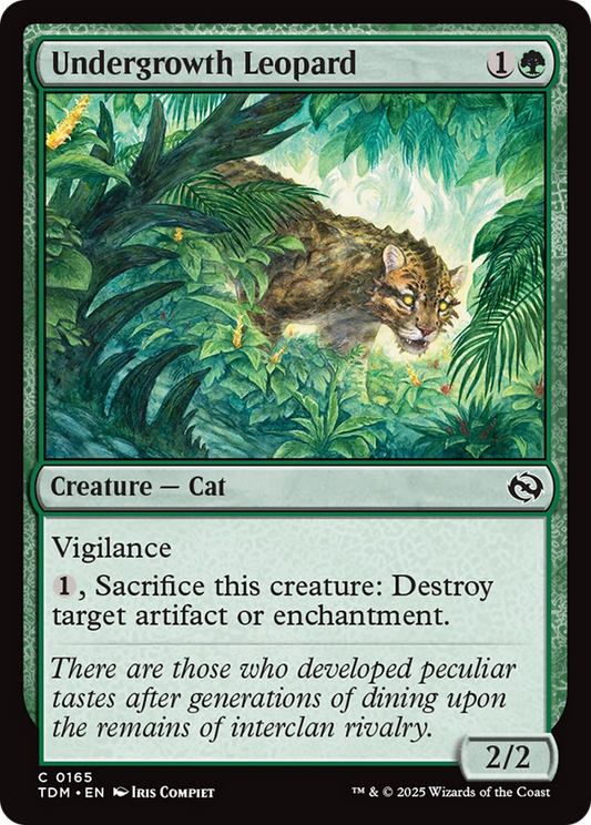 Undergrowth Leopard (165) Foil - Tarkir: Dragonstorm