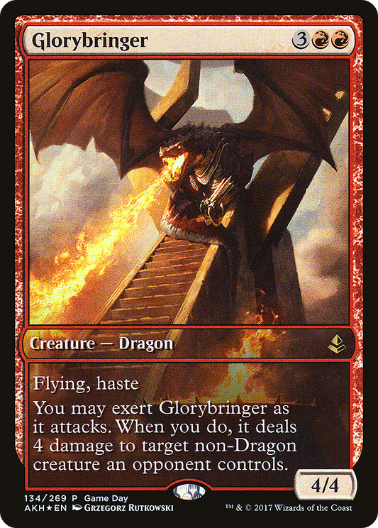 Glorybringer (Game Day) [Amonkhet Promos] Foil