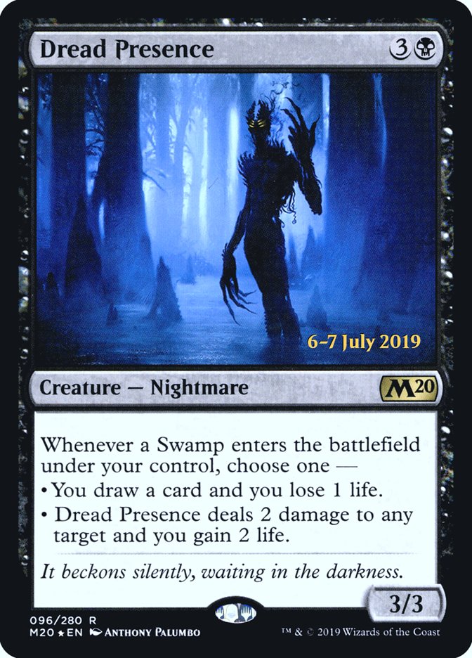 Dread Presence [Core Set 2020 Prerelease Promos] | Silver Goblin