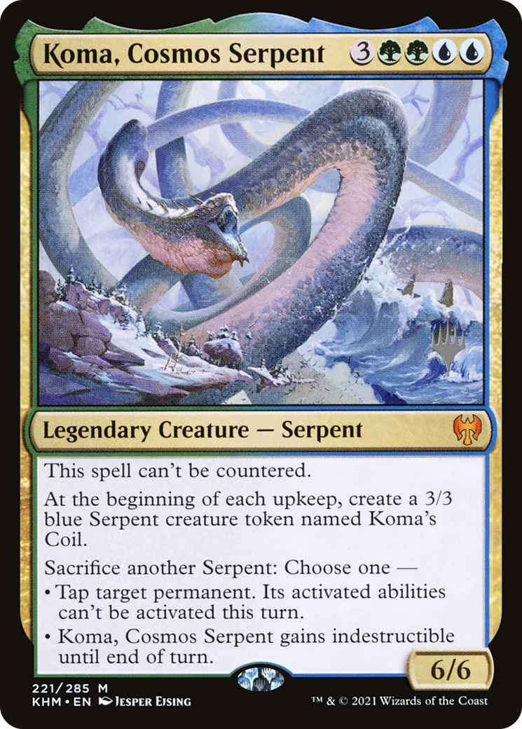 Koma, Cosmos Serpent (Promo Pack) [Kaldheim Promos]