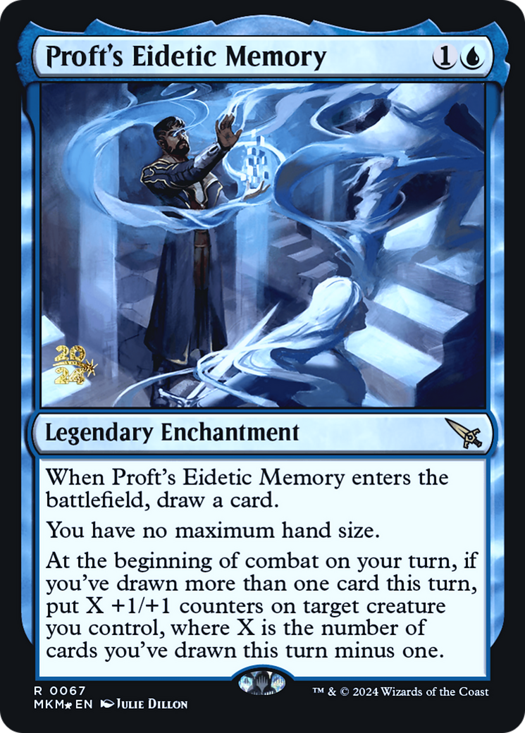 Proft's Eidetic Memory [Murders at Karlov Manor Prerelease Promos] | Silver Goblin