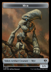 Servo // Myr Double-Sided Token [Commander Masters Tokens] | Silver Goblin